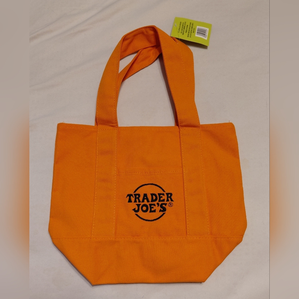 Trader Joe's Mini Orange Tote Bag
